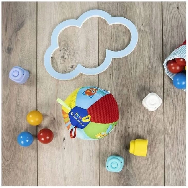 Balle musicale en peluche avec sons d’animaux