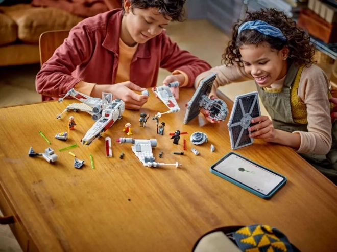 LEGO Star Wars 75393 Intercepteur TIE et X-wing - ensemble combiné