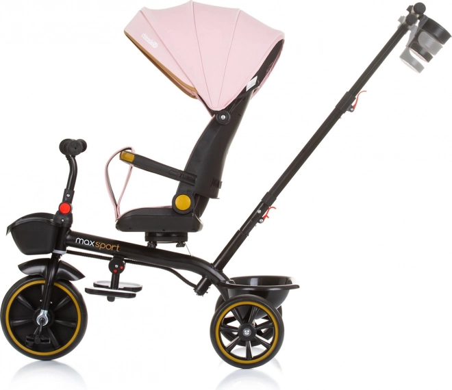 Tricycle avec toit Max Sport 2-en-1 Flamant Rose