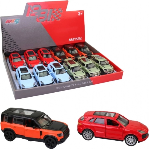 Set de petites voitures 1:43 en display box pour enfants