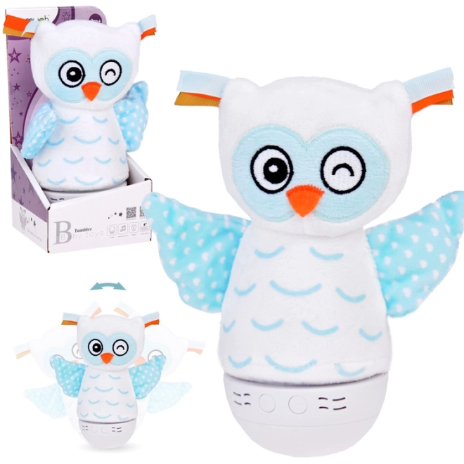 Veilleuse peluche hibou changeant de couleur boîte à musique pour enfants ZA5190