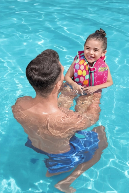 Gilet de natation rose pour enfants