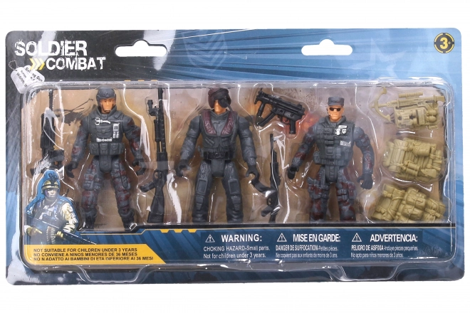Ensemble de figurines de soldats 11cm et armes