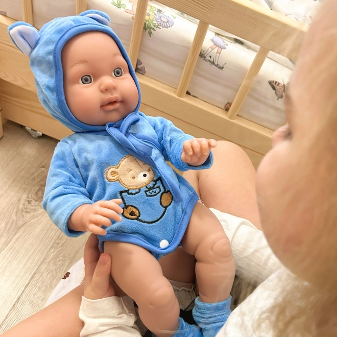 Poupée royale Woopie bébé en tenue d'ourson 46 cm
