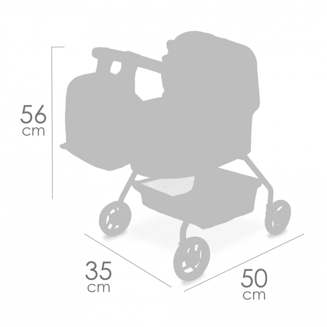 DeCuevas 86080 Mon premier landau pour poupées avec sac à dos COCO 2024 - 56 cm
