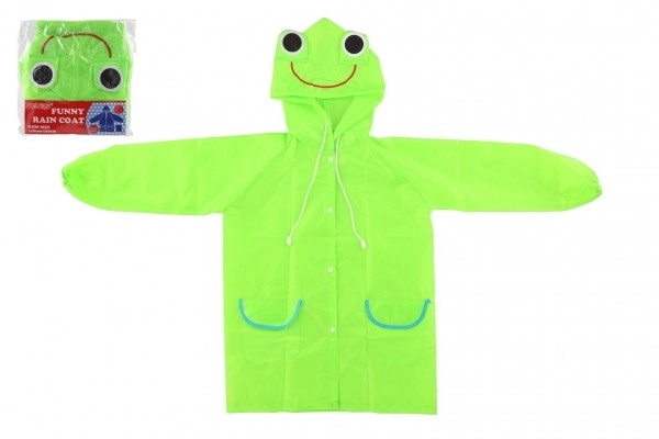 Imperméable enfant grenouille taille 110-120cm vert dans un sac 23x25cm