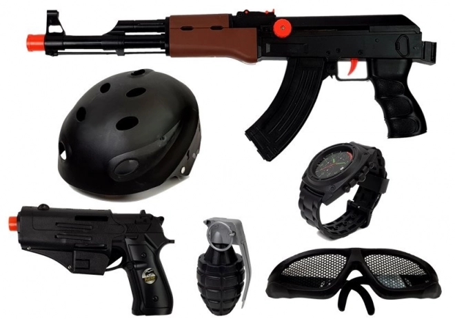 Set de Jouet S.W.A.T Enfant avec Pistolets et Casque