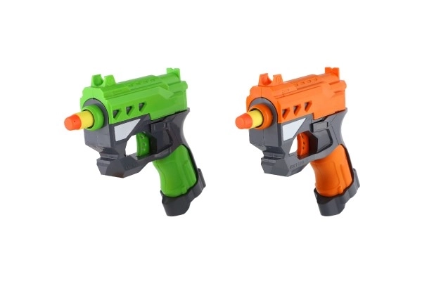 Pistolets 2 pièces 12cm en plastique avec munitions en mousse + 6 munitions sur carte
