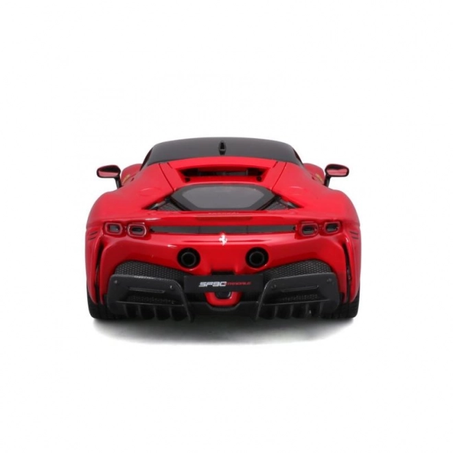 Modèle métallique Ferrari SF90 Stradale rouge 1:18