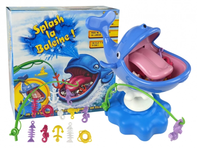 Jeu d'arcade de la baleine éclaboussant l'eau