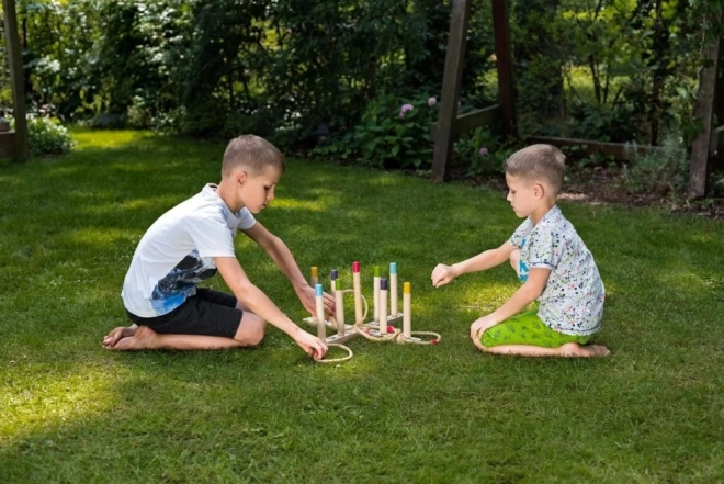 Jeu en bois de lancer d’anneaux WOODY