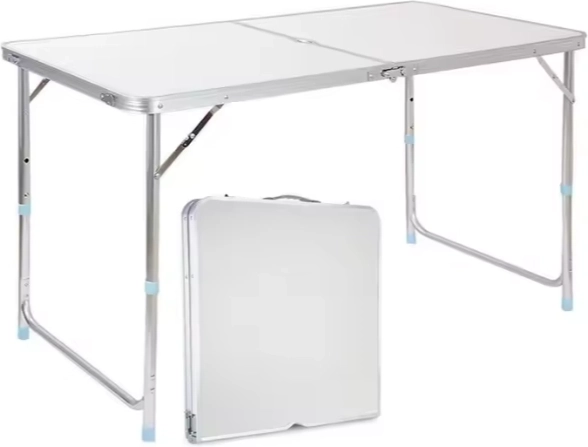 Table de camping pliable en aluminium 120x60 cm