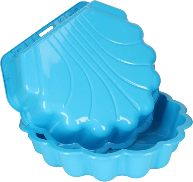 Bac à sable hermétique Coquillage 2-en-1 - bleu