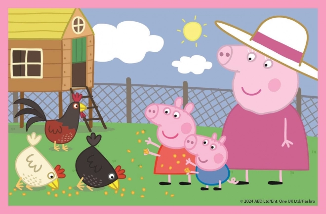 CLEMENTONI Cubes illustrés Peppa Pig, 6 cubes