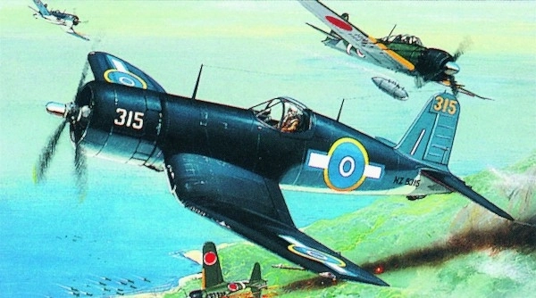 Maquette F4U-1 Corsair 14,1x17,3cm dans la boîte 25x14,5x4,5cm