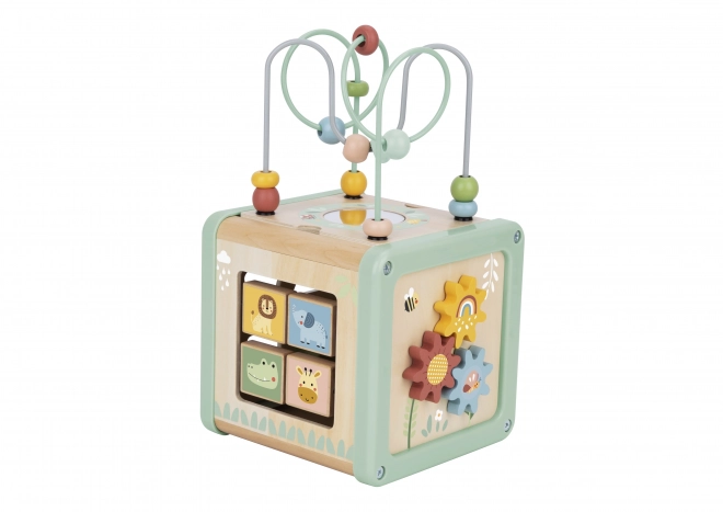 Cube multifonction en bois WOOPIE GREEN