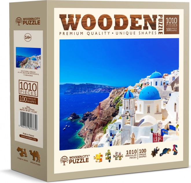 Puzzle en bois Santorin Grèce
