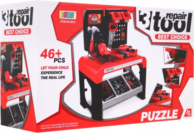 Set de 46 pièces d’outils pour petits bricoleurs