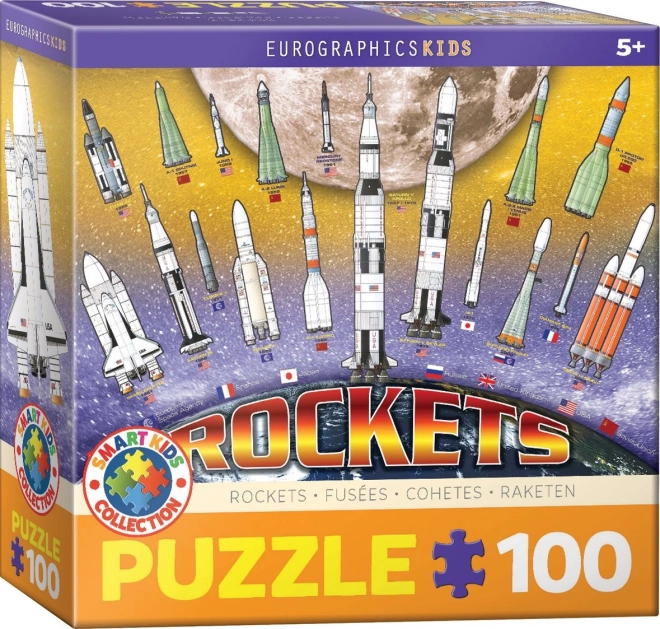 EUROGRAPHICS Puzzle Fusées spatiales internationales 100 pièces