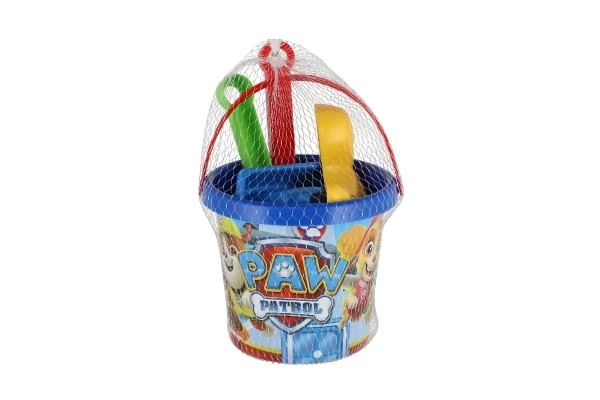 Set de sable 5 pièces plastique Paw Patrol/Pat' Patrouille bleu en filet 12x22x12cm 12m+ Wader