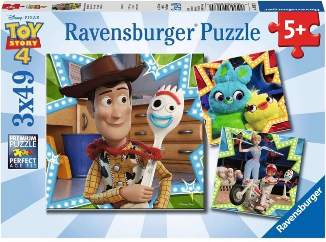 Ravensburger puzzle Toy Story 4 – nous sommes ensemble, 3×49 pièces