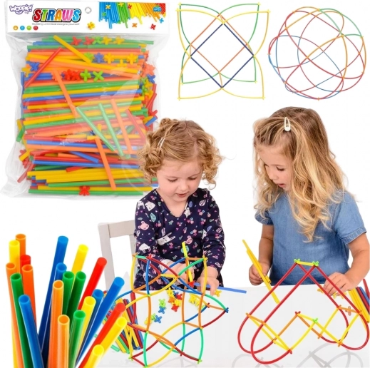 Woopie Pailles de Construction Colorées 500 pcs