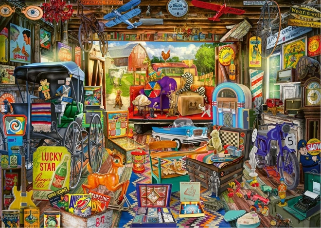 Puzzle Marché aux puces dans le garage 500 pièces
