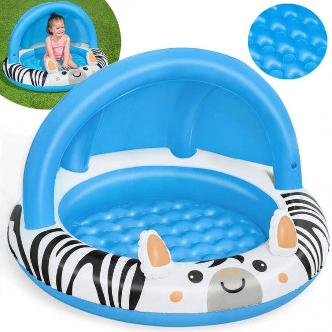 Piscine pour enfants avec auvent Bestway Zèbre