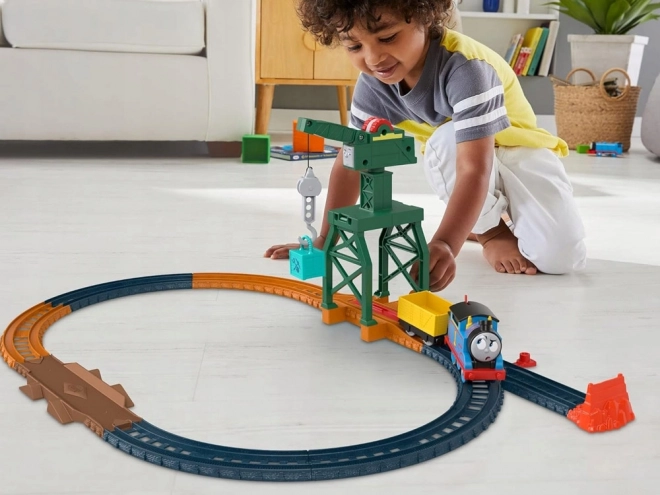 Tom et ses amis locomotive avec grue Charles et cargaison
