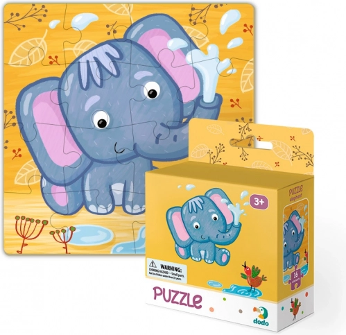 Puzzle éléphanteau 16 pièces
