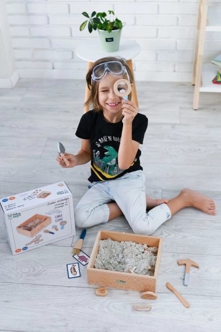 Ensemble archéologique pour enfants avec sable cinétique