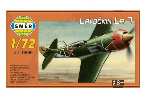 Modèle Lavotchkine La-7 1:72 13,6x11,9cm dans une boîte de 25x14,5cm