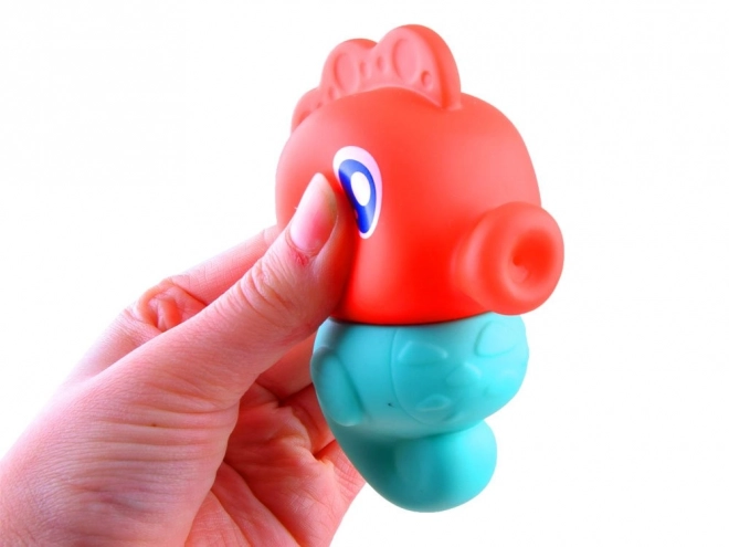 Organisateur de bain avec jouets colorés