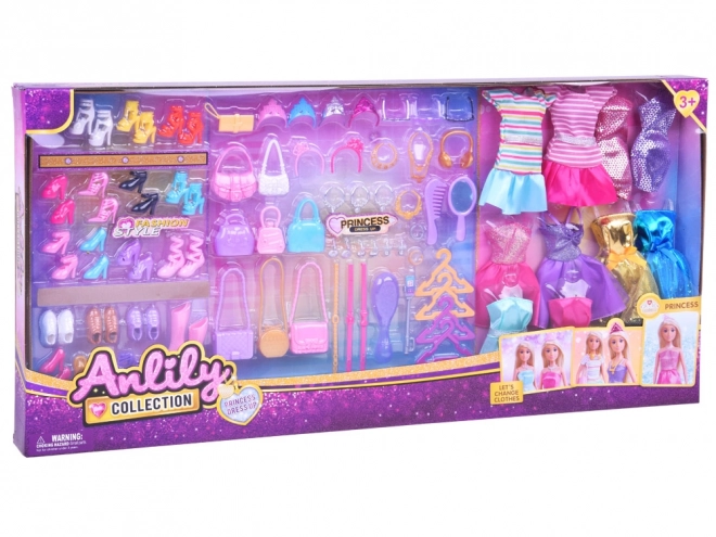Collection de vêtements, chaussures et accessoires Anlily pour poupées