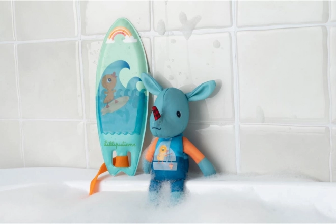 Lilliputiens - surfeur dragon Joe - jouet magique pour le bain