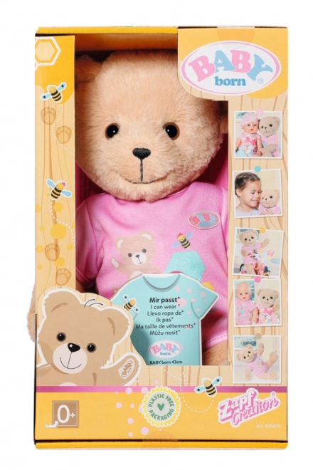 Ourson BABY born, vêtements roses