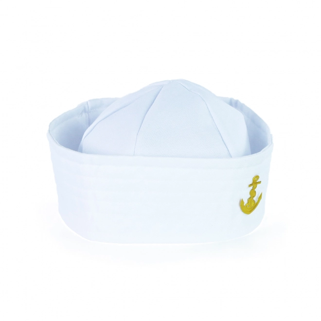 Chapeau marin blanc avec ancre pour adultes