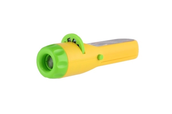 Projecteur dinosaure en plastique 13 cm sur piles avec lumière sur carton 14x21 cm