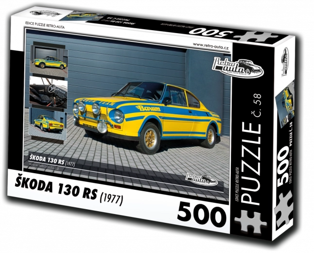 puzzle retro-auta škoda 130 rs 500 pièces