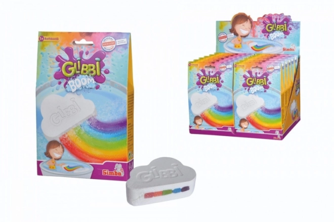 Bombe de bain effervescente arc-en-ciel