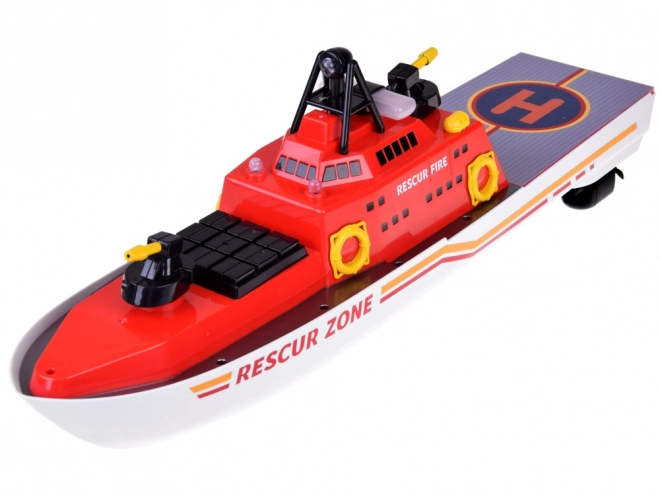 Bateau de Sauvetage Pompiers Télécommandé