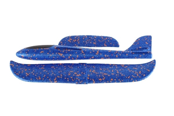 Avion planeur modèle en mousse 47cm 3 couleurs sur carte