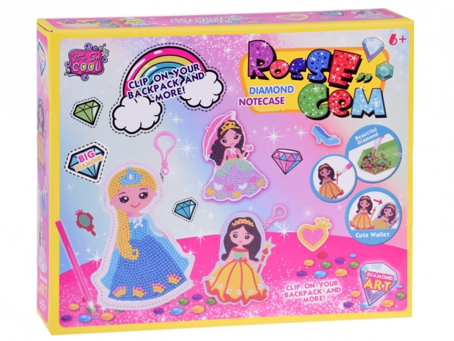 Ensemble créatif avec collage de diamants Princesse