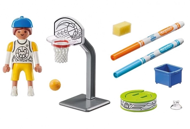 Playmobil Color Skater avec ballon de basket