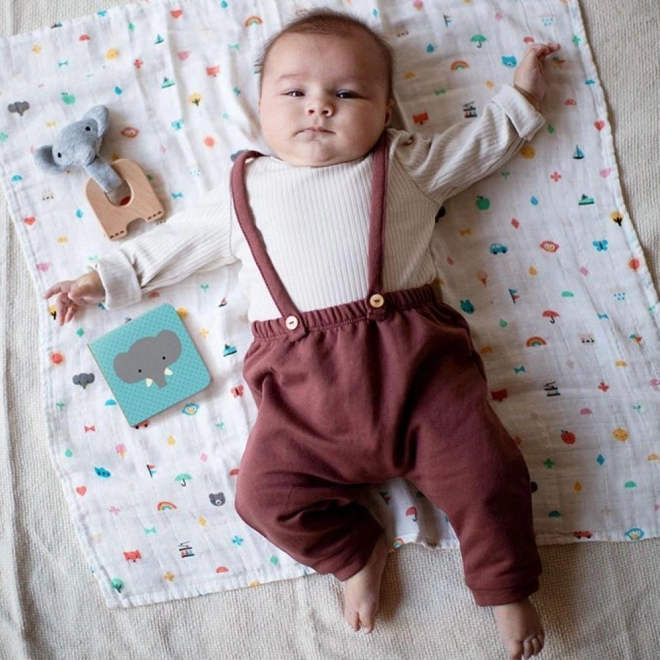 Petit Collage Coffret cadeau pour bébé éléphant