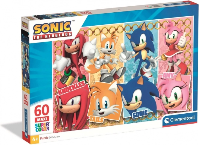 Puzzle hérisson SONIC MAXI 60 pièces