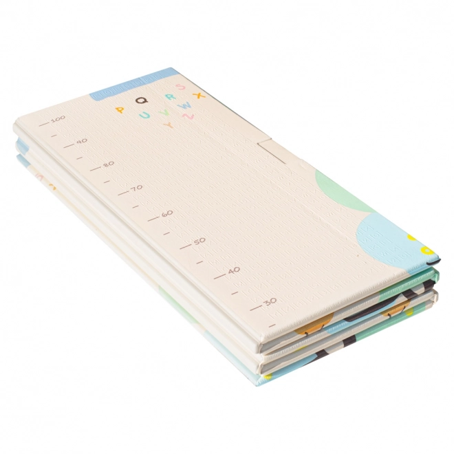 Tapis éducatif pliable en mousse à double face 179x198 éléphants/images