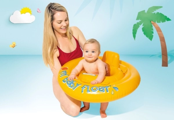 Bouée bébé gonflable +- 70cm en boîte 6-12m
