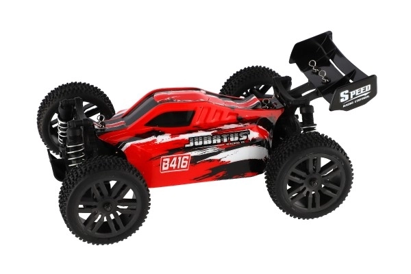 Avtomobil RC Buggy Bonzai Jubatus tout-terrain 30cm plastique 2,4GHz à piles + 2x ensemble supplémentaire dans une boîte 40x14x21 – Rouge