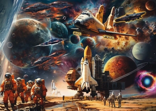 Puzzle Schmidt Charme du voyage spatial – voyages vers des galaxies lointaines 1000 pièces